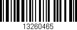 Código de barras (EAN, GTIN, SKU, ISBN): '13260465'