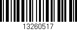 Código de barras (EAN, GTIN, SKU, ISBN): '13260517'