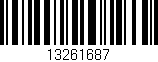 Código de barras (EAN, GTIN, SKU, ISBN): '13261687'