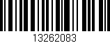 Código de barras (EAN, GTIN, SKU, ISBN): '13262083'