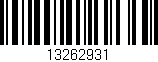 Código de barras (EAN, GTIN, SKU, ISBN): '13262931'