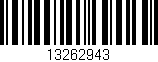 Código de barras (EAN, GTIN, SKU, ISBN): '13262943'