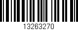 Código de barras (EAN, GTIN, SKU, ISBN): '13263270'