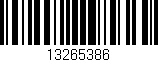 Código de barras (EAN, GTIN, SKU, ISBN): '13265386'