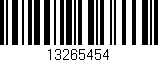 Código de barras (EAN, GTIN, SKU, ISBN): '13265454'