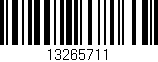 Código de barras (EAN, GTIN, SKU, ISBN): '13265711'