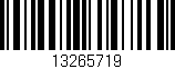 Código de barras (EAN, GTIN, SKU, ISBN): '13265719'