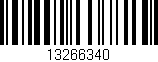 Código de barras (EAN, GTIN, SKU, ISBN): '13266340'