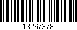 Código de barras (EAN, GTIN, SKU, ISBN): '13267378'