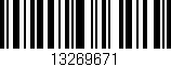 Código de barras (EAN, GTIN, SKU, ISBN): '13269671'
