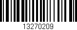 Código de barras (EAN, GTIN, SKU, ISBN): '13270209'