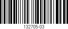 Código de barras (EAN, GTIN, SKU, ISBN): '132705-03'