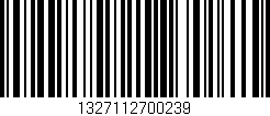 Código de barras (EAN, GTIN, SKU, ISBN): '1327112700239'