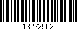 Código de barras (EAN, GTIN, SKU, ISBN): '13272502'