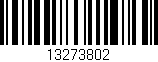 Código de barras (EAN, GTIN, SKU, ISBN): '13273802'