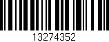 Código de barras (EAN, GTIN, SKU, ISBN): '13274352'