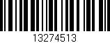 Código de barras (EAN, GTIN, SKU, ISBN): '13274513'