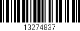 Código de barras (EAN, GTIN, SKU, ISBN): '13274837'