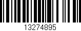 Código de barras (EAN, GTIN, SKU, ISBN): '13274895'