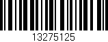 Código de barras (EAN, GTIN, SKU, ISBN): '13275125'