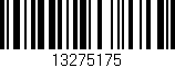 Código de barras (EAN, GTIN, SKU, ISBN): '13275175'