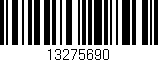 Código de barras (EAN, GTIN, SKU, ISBN): '13275690'