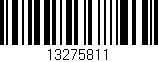 Código de barras (EAN, GTIN, SKU, ISBN): '13275811'