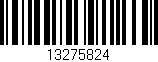 Código de barras (EAN, GTIN, SKU, ISBN): '13275824'