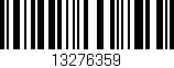 Código de barras (EAN, GTIN, SKU, ISBN): '13276359'