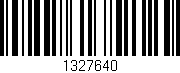 Código de barras (EAN, GTIN, SKU, ISBN): '1327640'