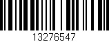 Código de barras (EAN, GTIN, SKU, ISBN): '13276547'