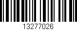 Código de barras (EAN, GTIN, SKU, ISBN): '13277026'