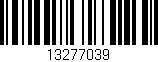 Código de barras (EAN, GTIN, SKU, ISBN): '13277039'