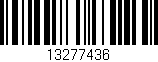 Código de barras (EAN, GTIN, SKU, ISBN): '13277436'