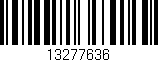 Código de barras (EAN, GTIN, SKU, ISBN): '13277636'