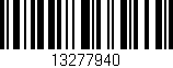 Código de barras (EAN, GTIN, SKU, ISBN): '13277940'