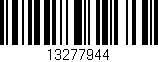 Código de barras (EAN, GTIN, SKU, ISBN): '13277944'