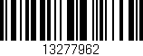 Código de barras (EAN, GTIN, SKU, ISBN): '13277962'