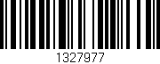 Código de barras (EAN, GTIN, SKU, ISBN): '1327977'