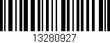 Código de barras (EAN, GTIN, SKU, ISBN): '13280927'