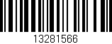 Código de barras (EAN, GTIN, SKU, ISBN): '13281566'