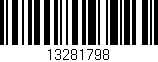 Código de barras (EAN, GTIN, SKU, ISBN): '13281798'