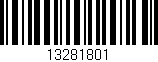 Código de barras (EAN, GTIN, SKU, ISBN): '13281801'