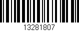 Código de barras (EAN, GTIN, SKU, ISBN): '13281807'