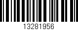Código de barras (EAN, GTIN, SKU, ISBN): '13281956'
