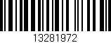 Código de barras (EAN, GTIN, SKU, ISBN): '13281972'