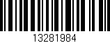 Código de barras (EAN, GTIN, SKU, ISBN): '13281984'