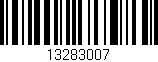 Código de barras (EAN, GTIN, SKU, ISBN): '13283007'