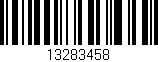 Código de barras (EAN, GTIN, SKU, ISBN): '13283458'