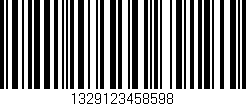 Código de barras (EAN, GTIN, SKU, ISBN): '1329123458598'